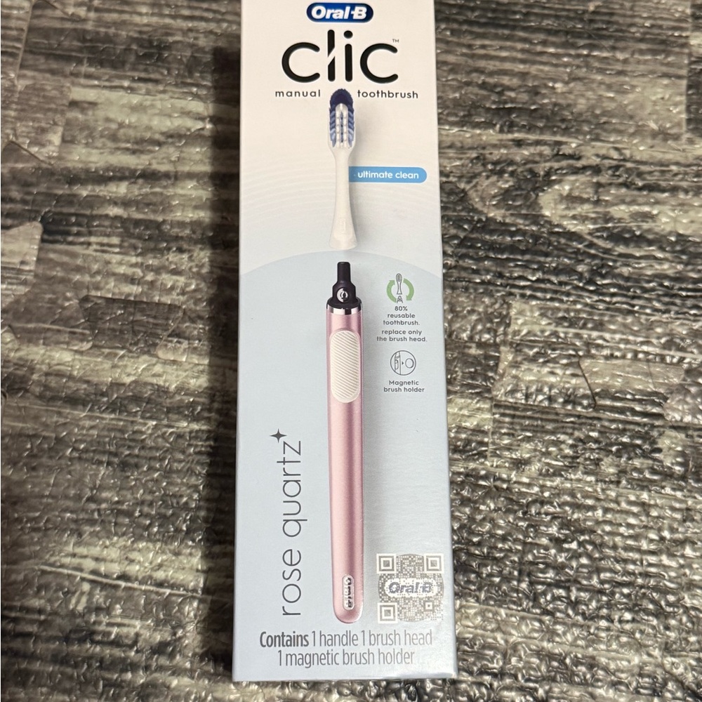Oral-B clic Manual toothbrush In Rose Quartz
